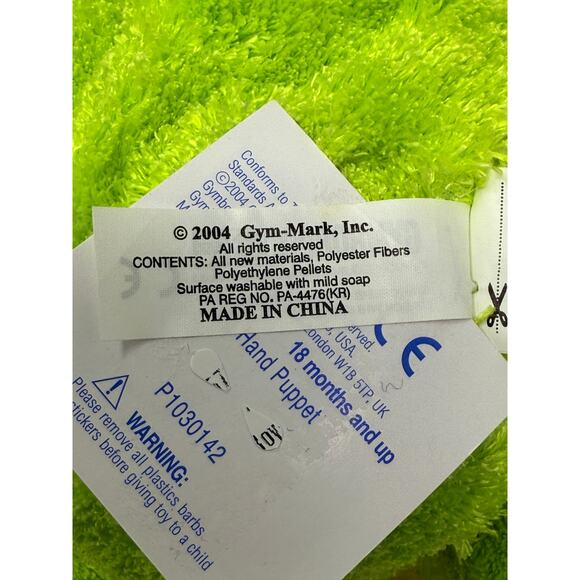 Gymboree Play And Music Green Frog Puppet Plush Toy 18 Months & Up 16 Inch NEW - Picture 6 of 14